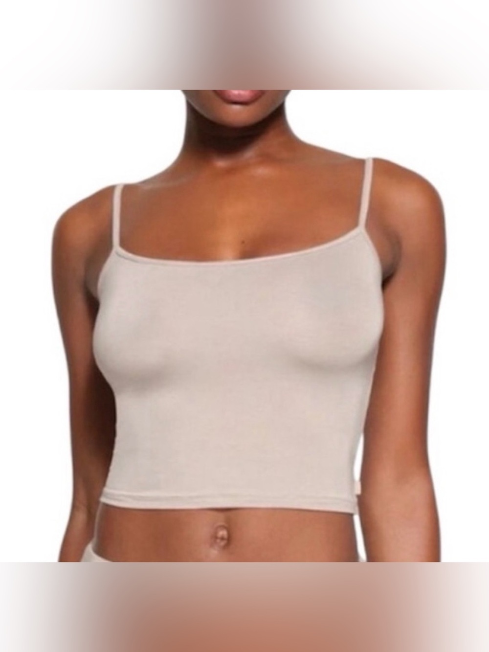 ✨SKIMS Sleep Cropped Cami | Stone | XXS | NWT 🏷️